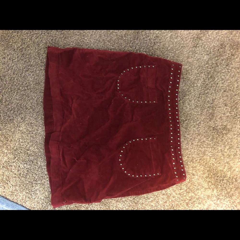 Red skirt